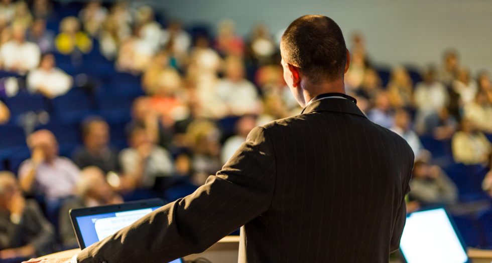 Conference about events. 