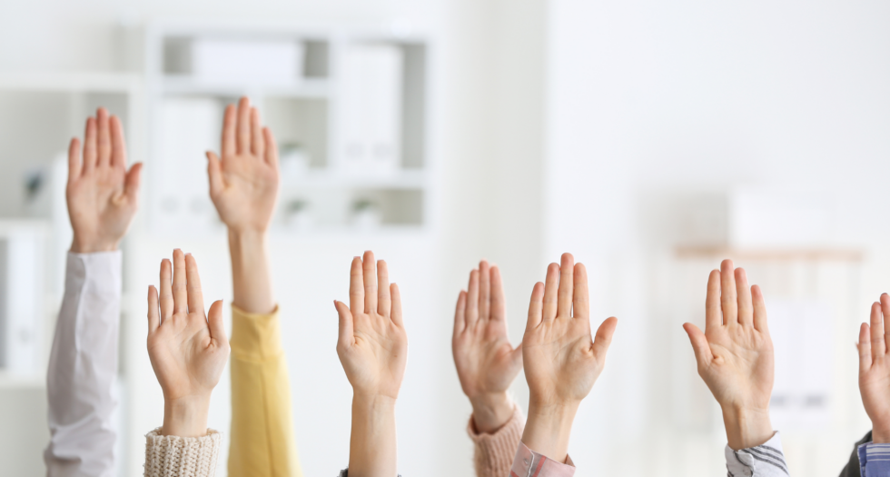 Hands up. 